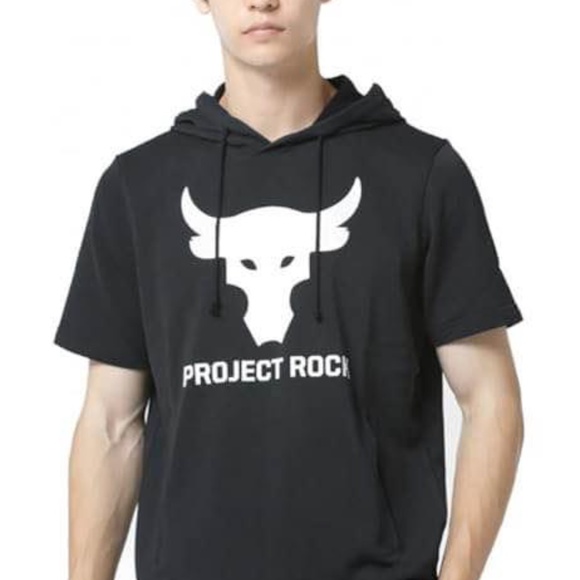 BRAND NEW men under armour project dwayne johnson rock hoodie hoody size S - Picture 2 of 4